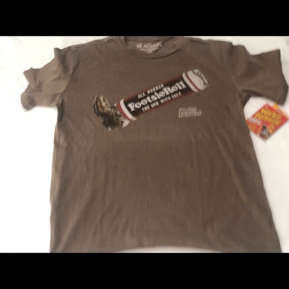 NWT. 10 Again Wacky Packages | FootsieRoll T-Shirt - Picture 2 of 4